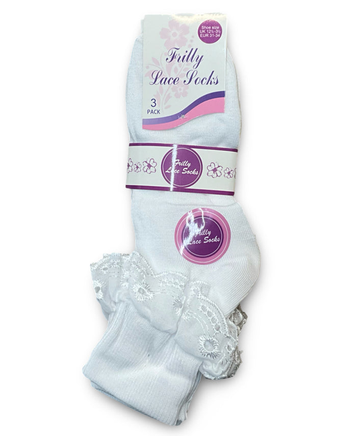 Ankle Frilly Lace Socks