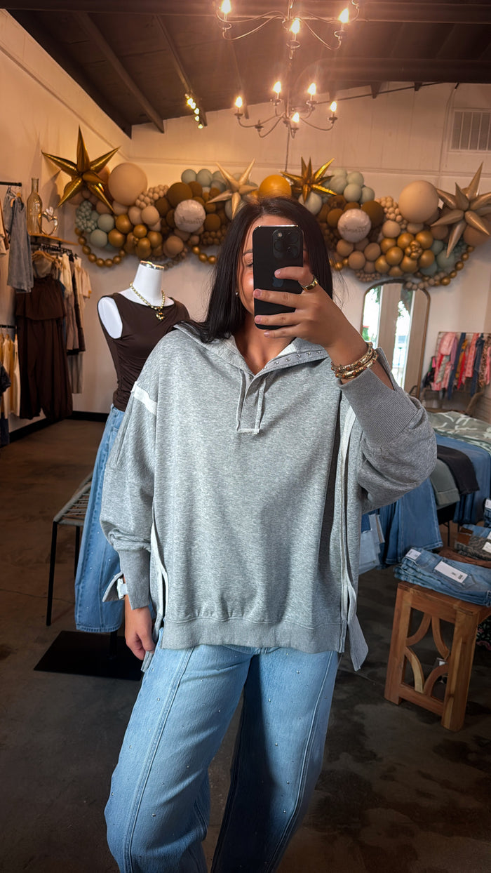 Basic Oversized Grey Sweatshirt