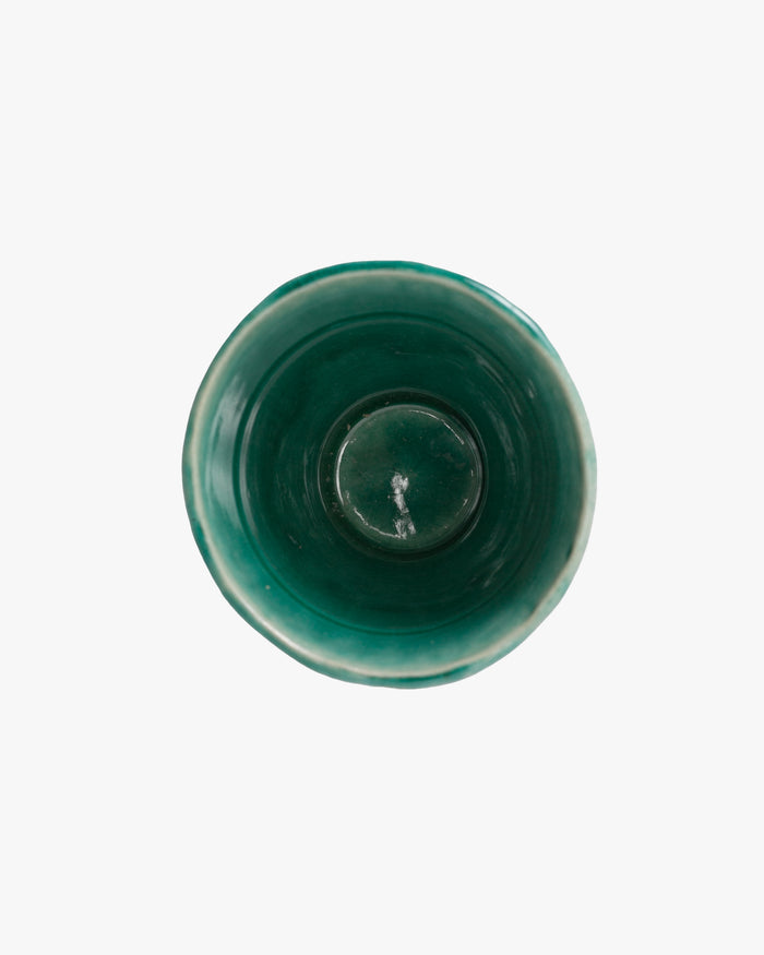 Cup, Bisque, Uwabami Series, Striped Teal - L