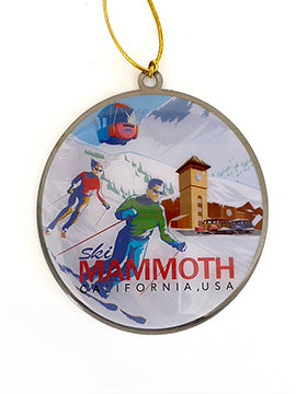 Mammoth Lakes Retro Main Lodge Ornament