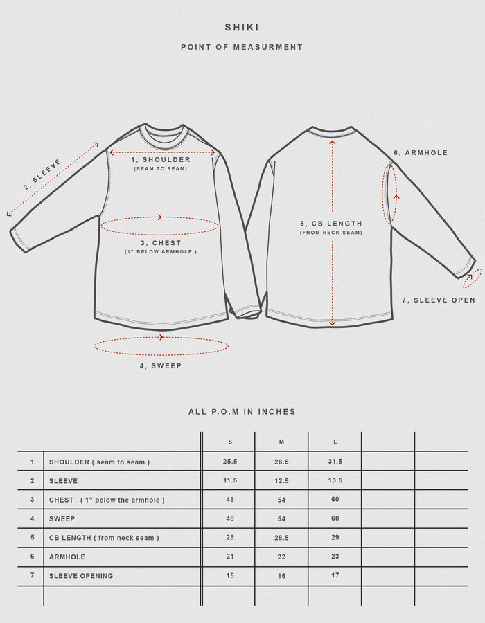 Prospective Flow Shirt, Shiki, Maroon