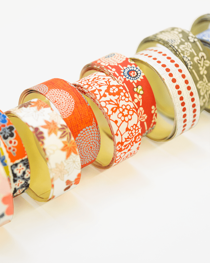 Shogado Washi Tape, Yuzen Series #13, Red Kobana