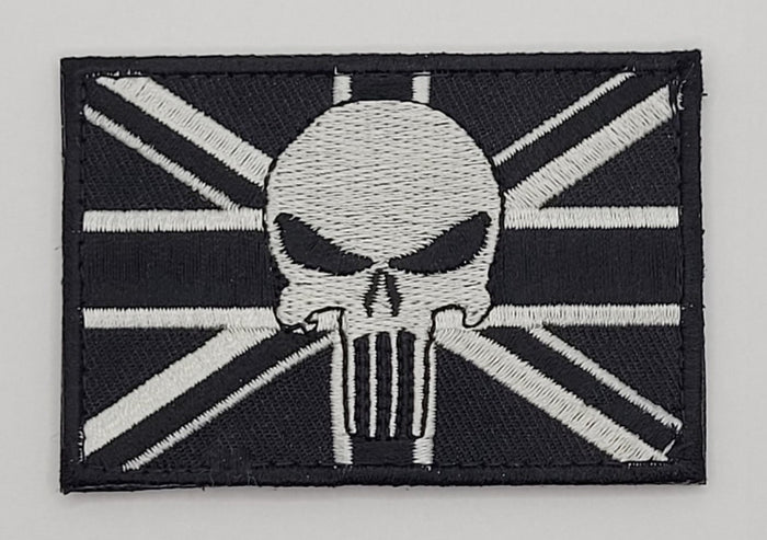 Tactical Skull Patch(Embroidered Hook Fastener)