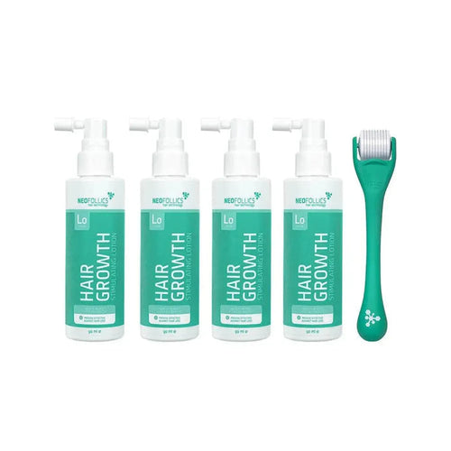4x Neofollics lotion + free scalp roller - Hairgivers