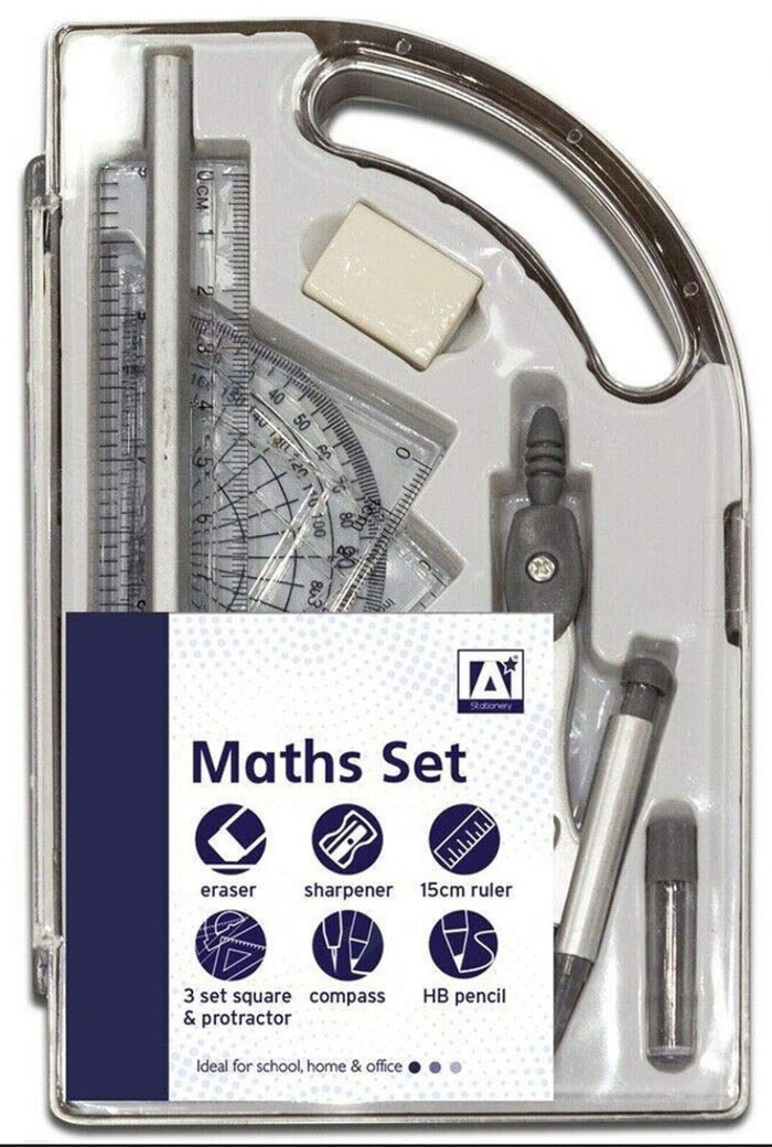9 Piece Maths Geometry Set