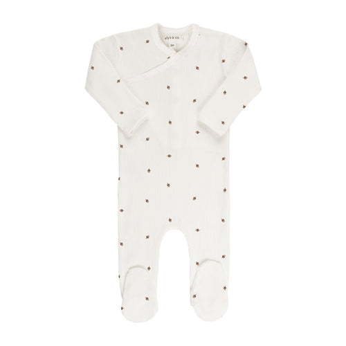 Acorn Zipper Footie