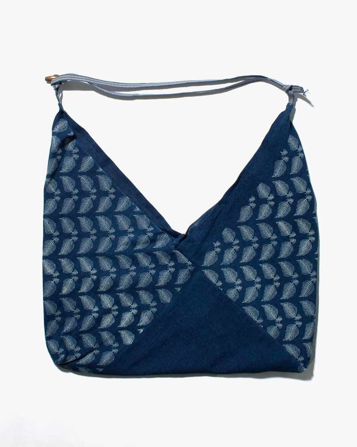 Aizawa Indigo Tsuno Bag, Leaves