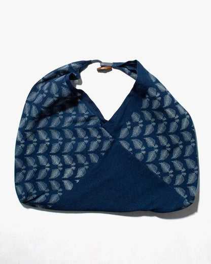 Aizawa Indigo Tsuno Bag, Leaves