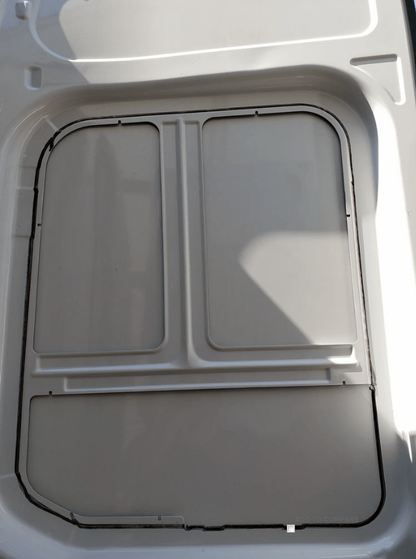 Ford Transit 2015+ Driver Side Rear Cargo Door Window - Campervan HQ ( Factory Cutout ) - Campervan HQ
