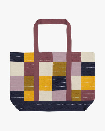 Anchal, Checkered Canvas Tote Bag