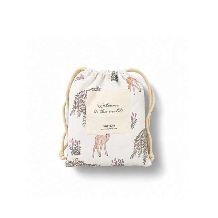 Bamboo Luxe Swaddle Set - Fawn Garden