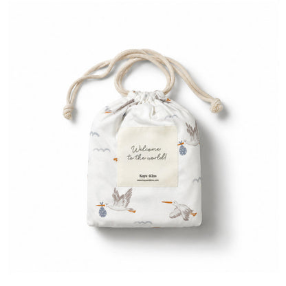 Bamboo Luxe Swaddle Set - Stork