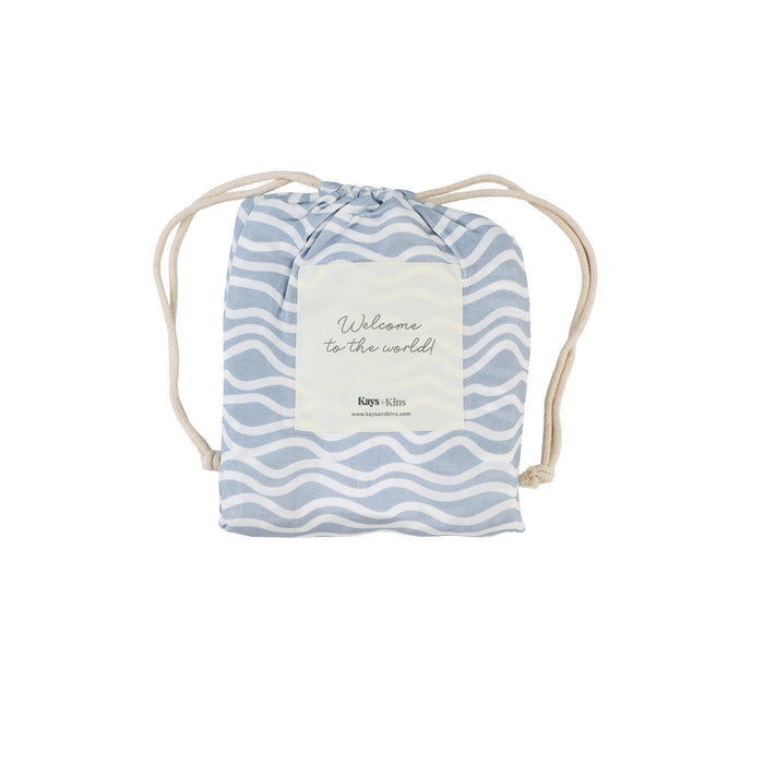 Bamboo Luxe Swaddle Set -Waves