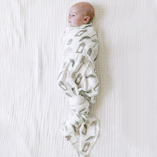 Bamboo Swaddle - Peacock Pavillion