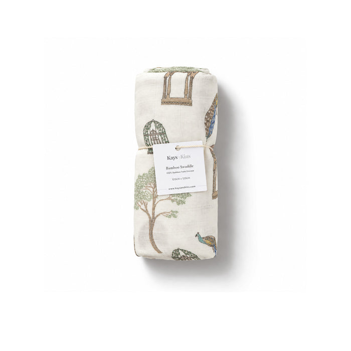 Bamboo Swaddle - Peacock Pavillion