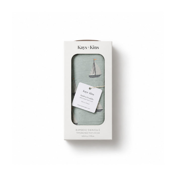 Bamboo Swaddle - Sail Away