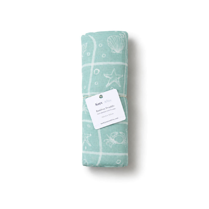 Bamboo Swaddle -Sea Foam