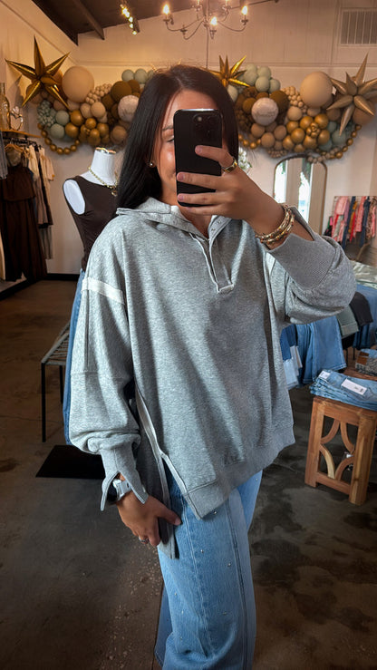 Basic Oversized Grey Sweatshirt