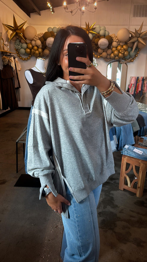 Basic Oversized Grey Sweatshirt