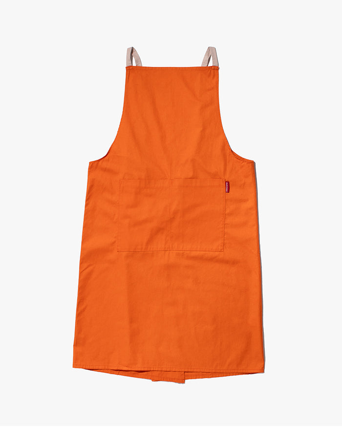Bisque Whimsy Long Wrap Apron - Orange