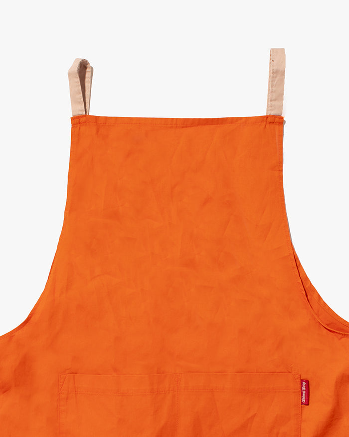 Bisque Whimsy Long Wrap Apron - Orange