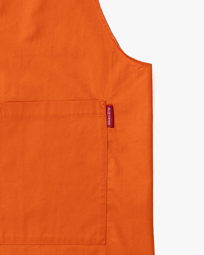 Bisque Whimsy Long Wrap Apron - Orange