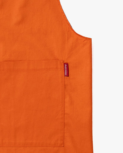 Bisque Whimsy Long Wrap Apron - Orange