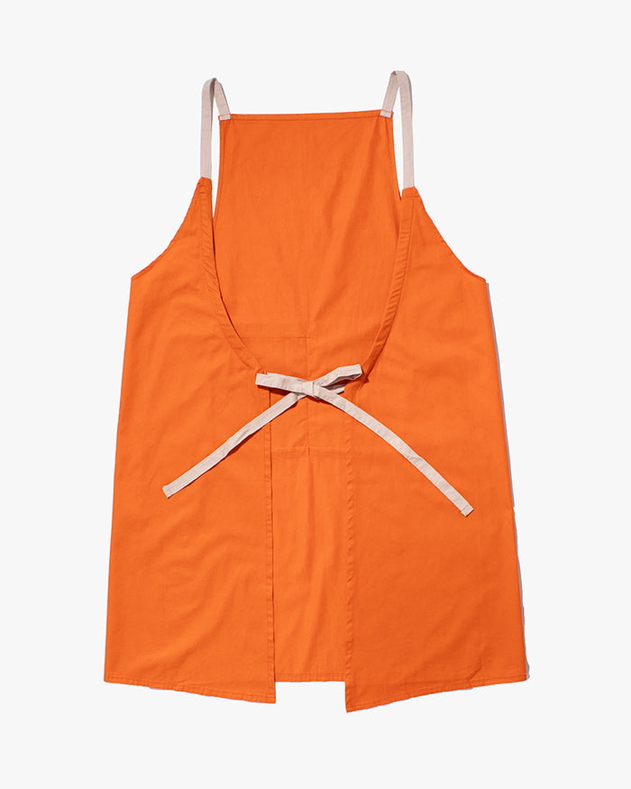 Bisque Whimsy Long Wrap Apron - Orange