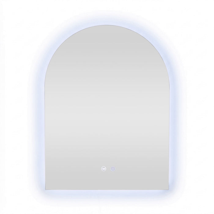 Bowen Arch LED Vanity Mirror Silver 60x80cm