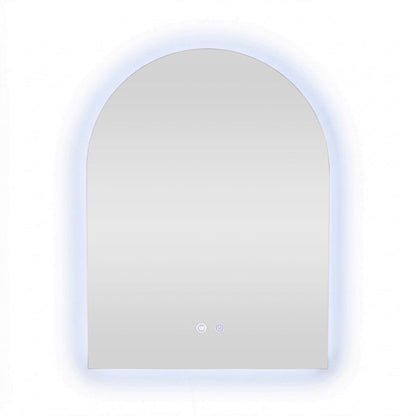 Bowen Arch LED Vanity Mirror Silver 60x80cm