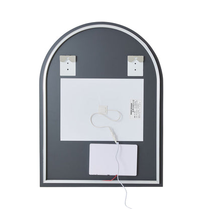 Bowen Arch LED Vanity Mirror Silver 60x80cm