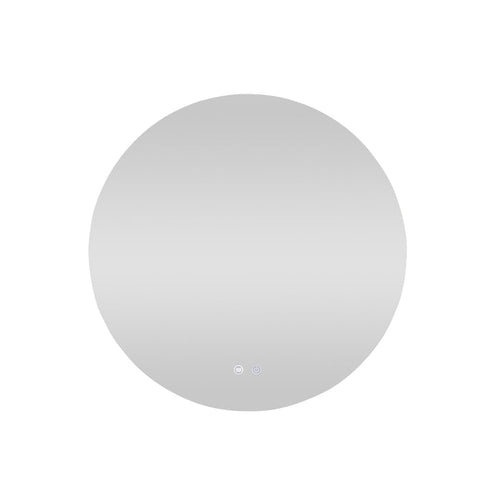 Bowen Round LED Vanity Mirror Silver 90cm
