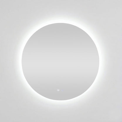 Bowen Round LED Vanity Mirror Silver 90cm