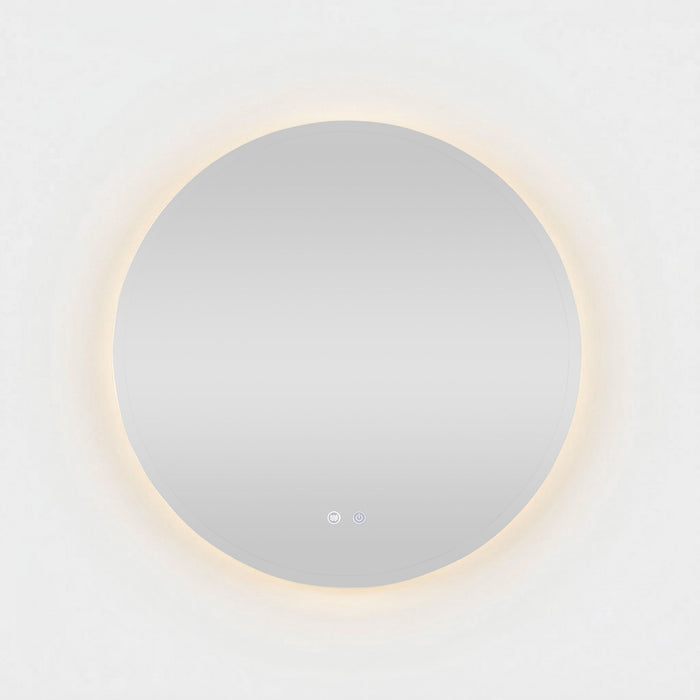 Bowen Round LED Vanity Mirror Silver 90cm