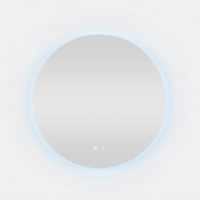 Bowen Round LED Vanity Mirror Silver 90cm