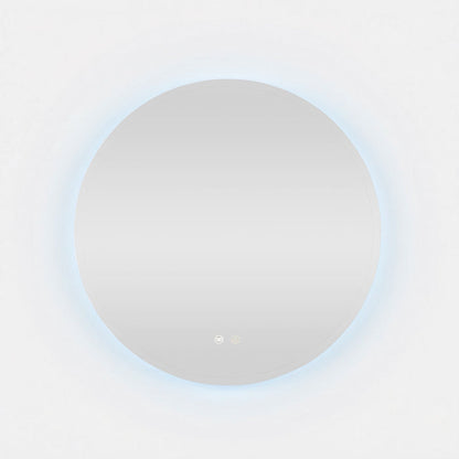 Bowen Round LED Vanity Mirror Silver 90cm