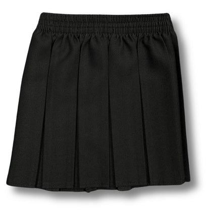 Box Pleated Skirt (Grey / Black / Navy)