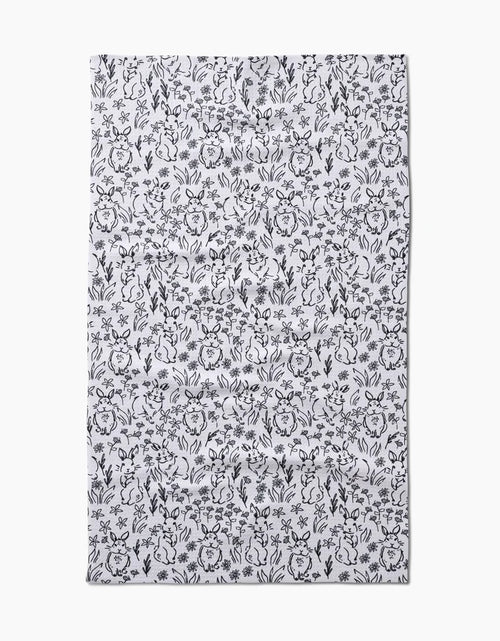Bunny Rabbit Garden Kitchen Tea Towel