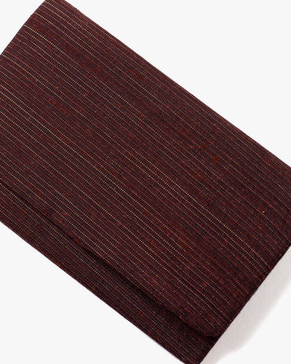 Card Holder, Nitta Textile Arts Inc., Woven, Chocolate