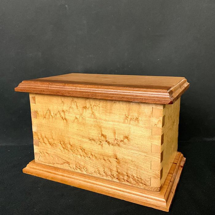 Cherry and Birdseye Maple Dovetailed Box   #3