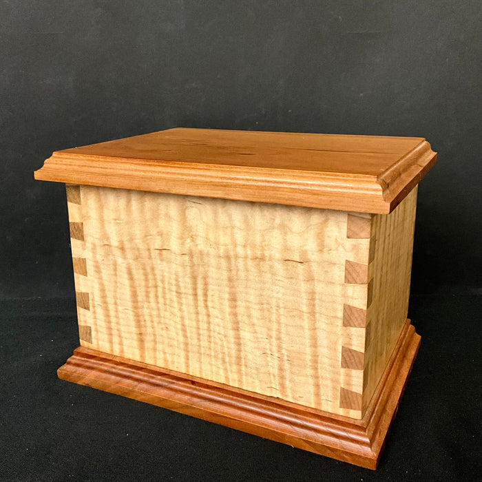 Cherry and Tiger Maple Dovetailed Box   #4