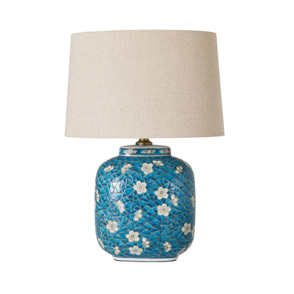 Cherry Blossom Table Lamp Blue 51cm