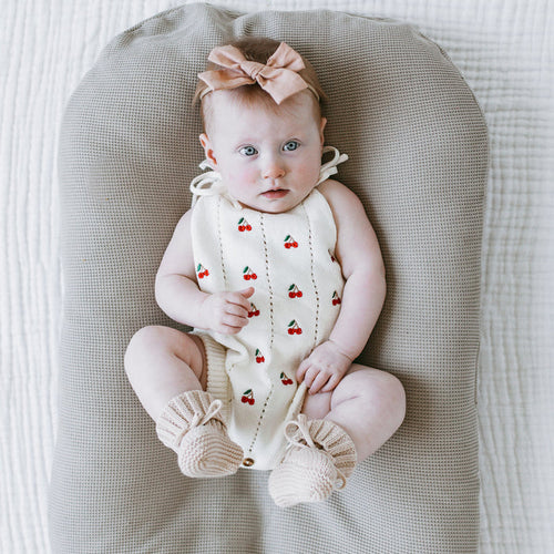 Cherry Knit Romper