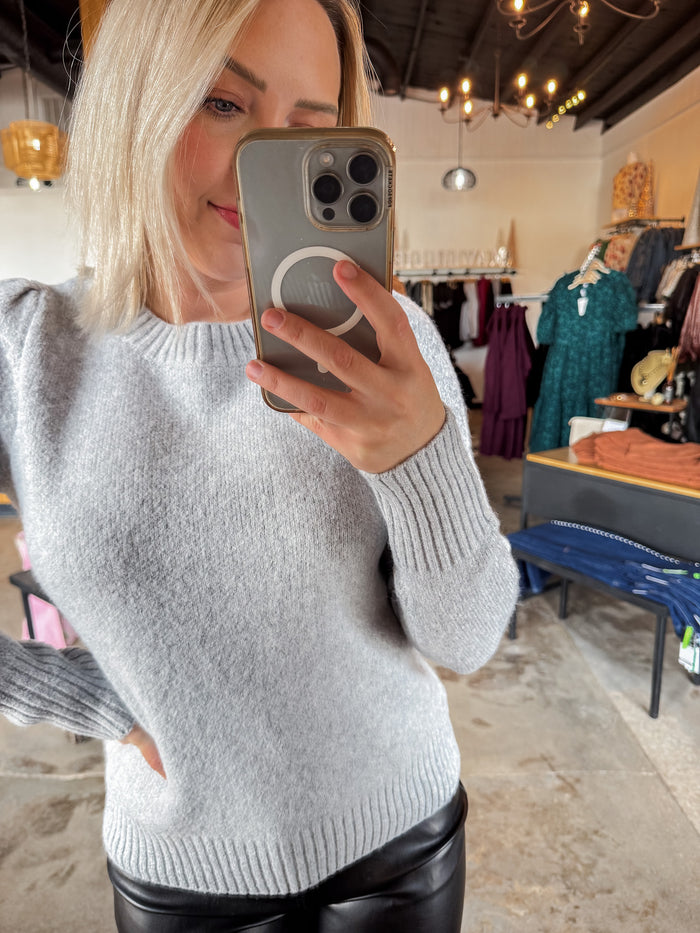 Chic Habits Grey Sweater