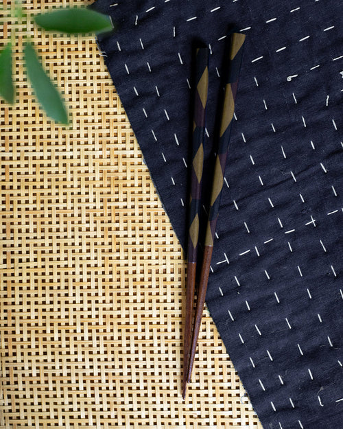 Chopsticks, Bisque, Gold Diamond