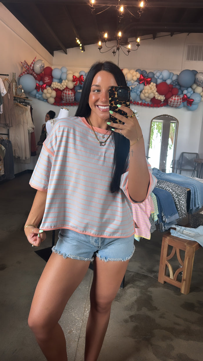 Cotton Candy Striped Tee