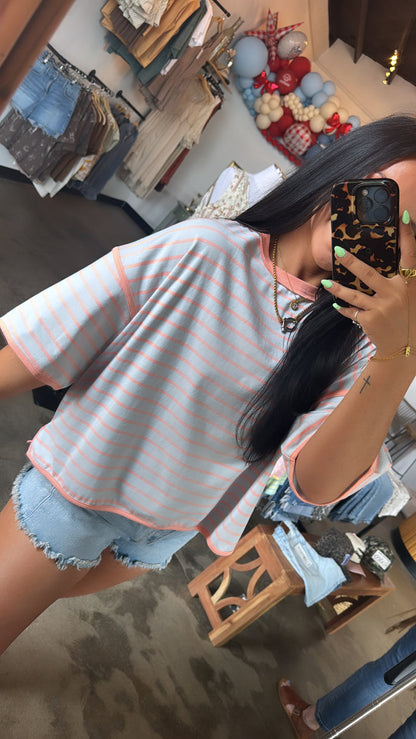 Cotton Candy Striped Tee