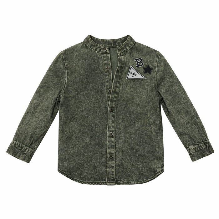 Crochet Denim Shirt - Boys