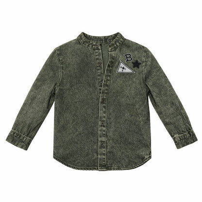 Crochet Denim Shirt - Boys