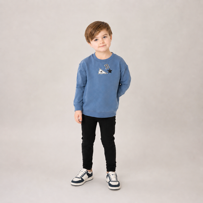 Crochet Denim Sweatshirt - Boys